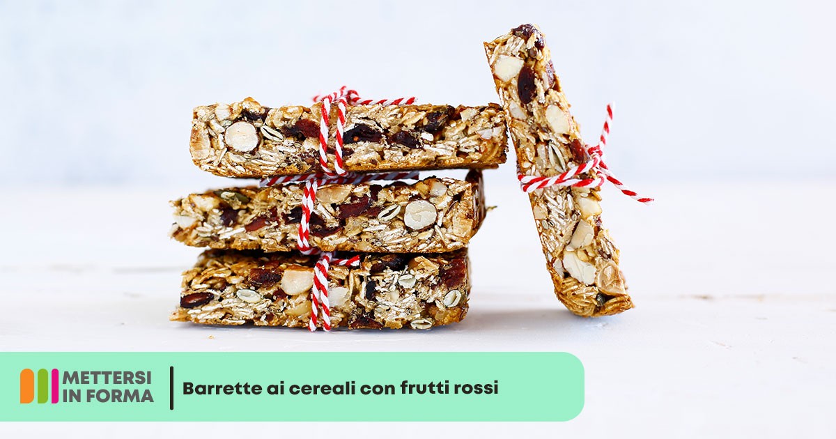 Barrette ai cereali con frutti rossi - Misura